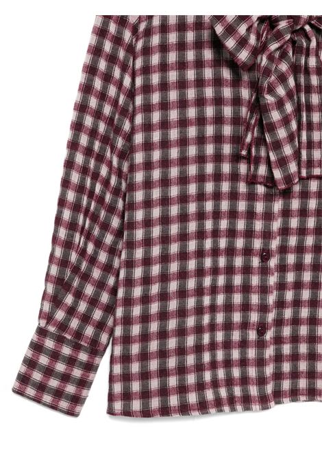 Camicia a quadri Lù-Lù BY MISS GRANT | LL3935BORDEAUX